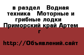  в раздел : Водная техника » Моторные и грибные лодки . Приморский край,Артем г.